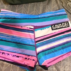 Savage Barbell booty shorts